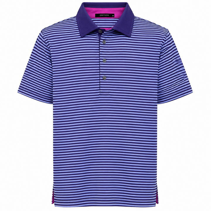 Greyson Men's CHOCTAW Stripe Polo - MARTIN AMETHSYST
