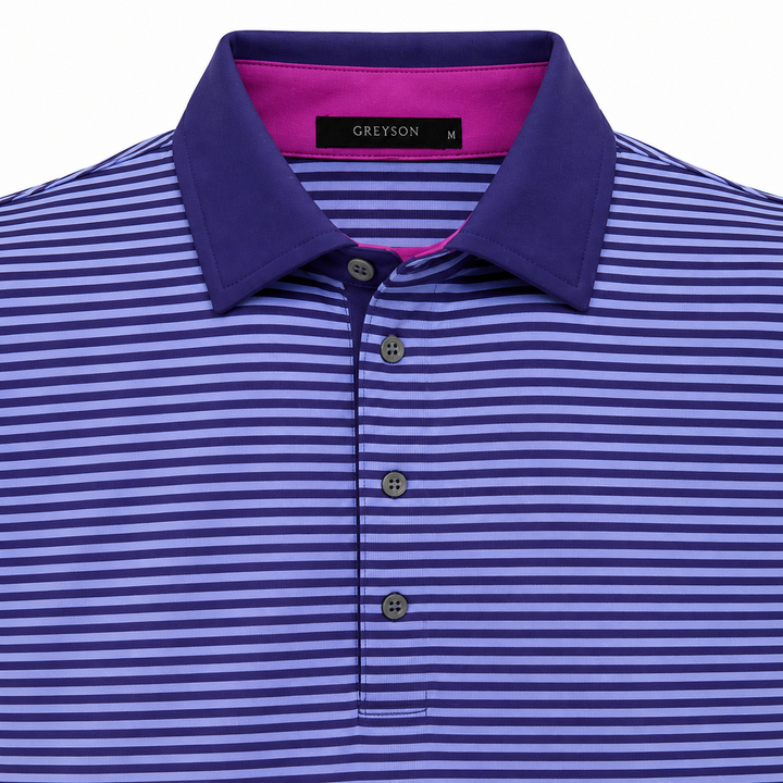 Greyson Men's CHOCTAW Stripe Polo - MARTIN AMETHSYST