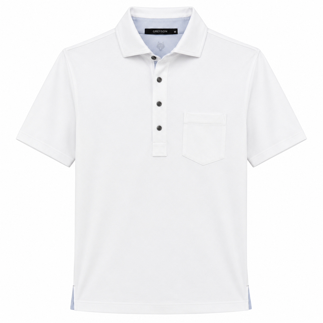Greyson Men's APACHE 2  Polo -WHITE