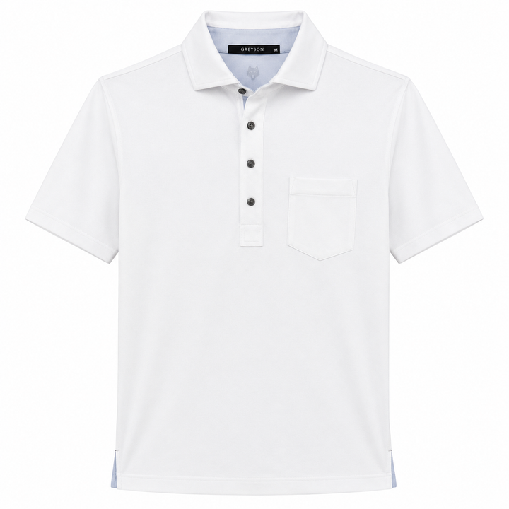 Greyson Men's APACHE 2  Polo -WHITE