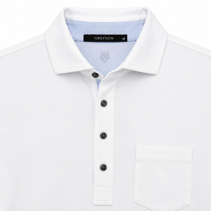 Greyson Men's APACHE 2  Polo -WHITE