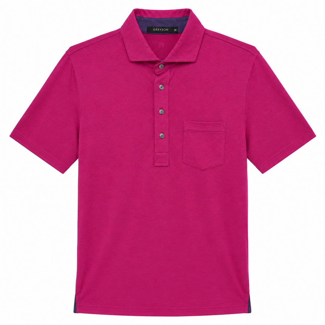 Greyson Men's APACHE 2  Polo - RUBY