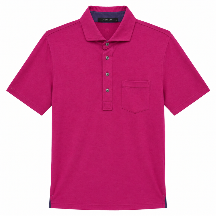 Greyson Men's APACHE 2  Polo - RUBY