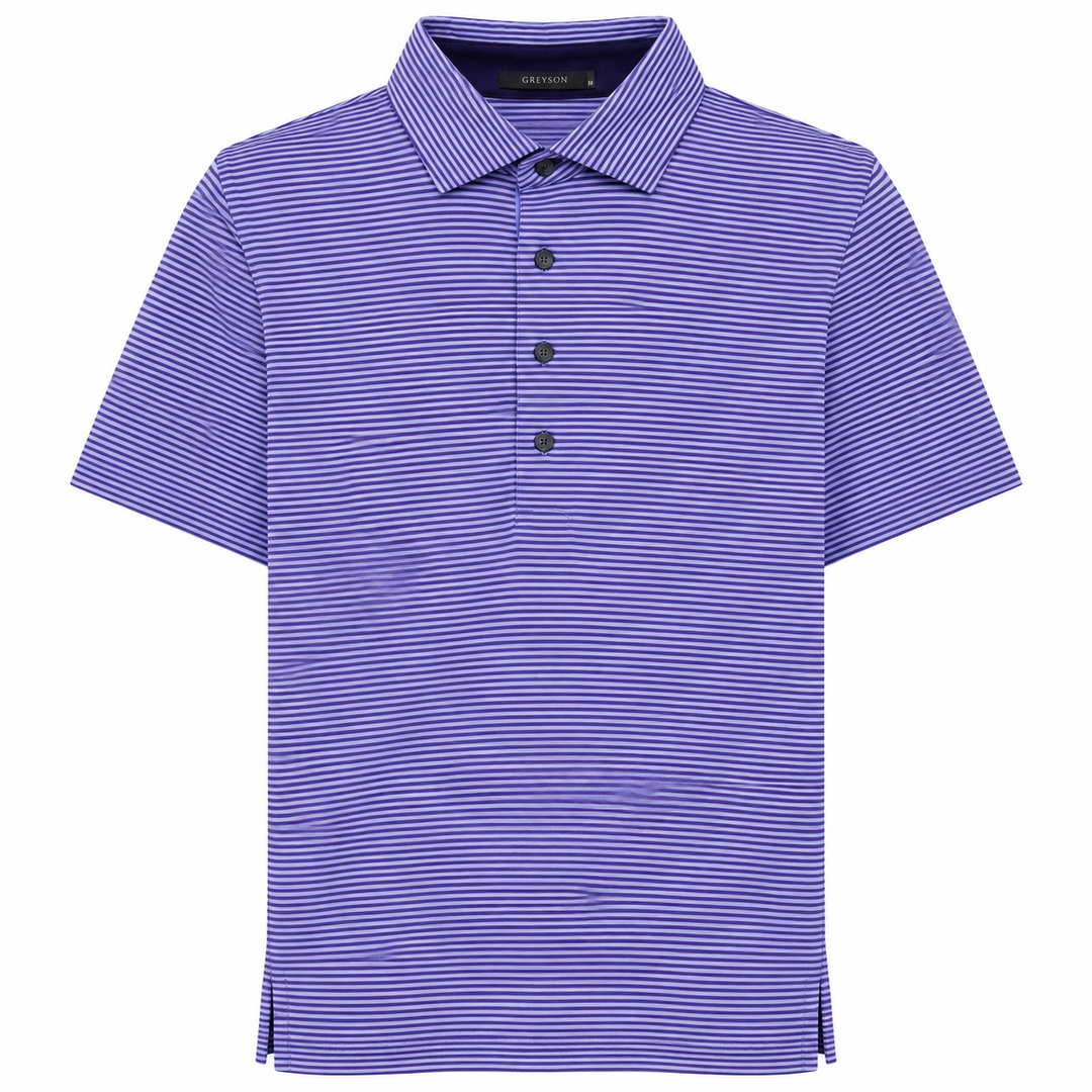 Greyson Men's SARANAC Stripe Polo - REGAL WOLF