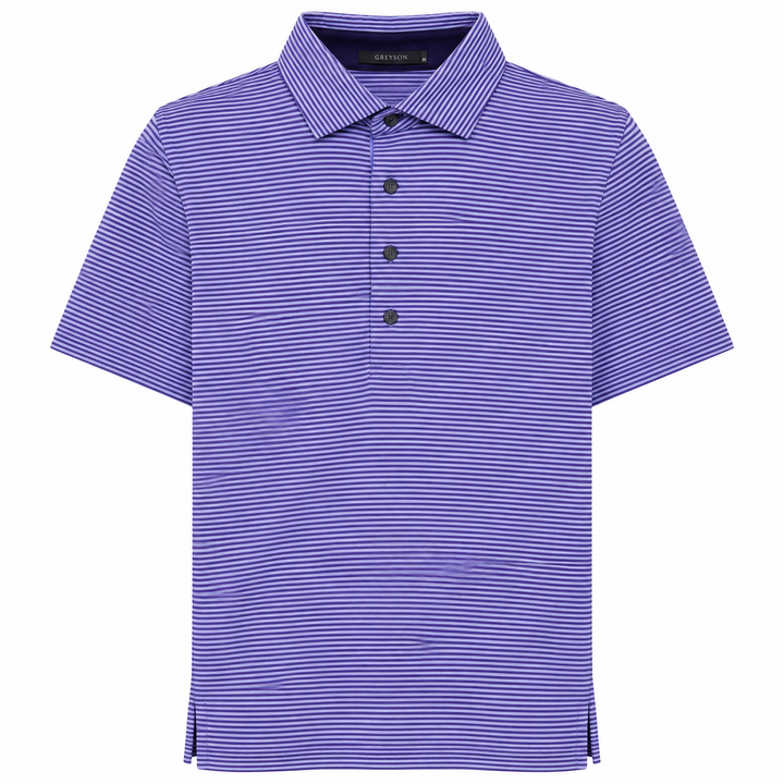 Greyson Men's SARANAC Stripe Polo - REGAL WOLF