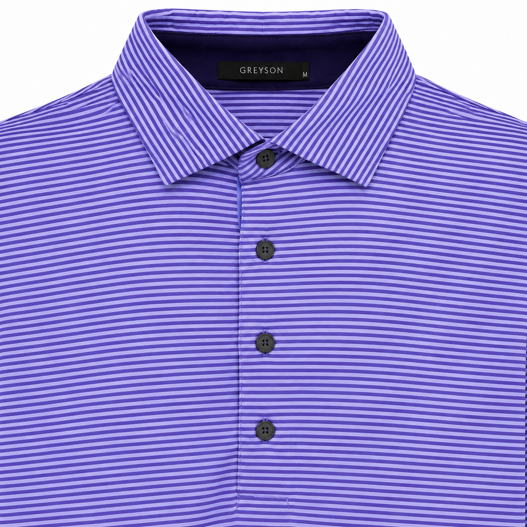 Greyson Men's SARANAC Stripe Polo - REGAL WOLF