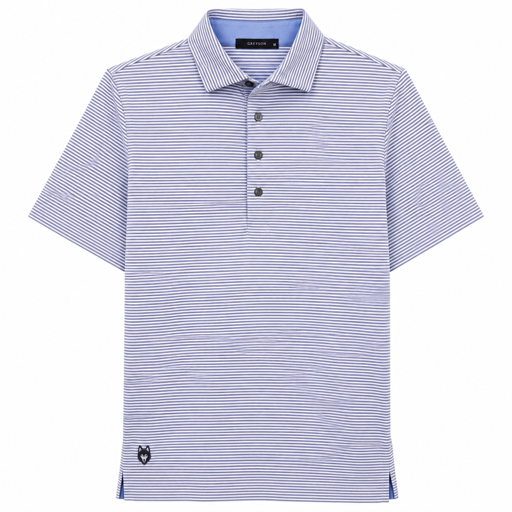 Greyson Men's SARANAC Stripe Polo - ARCTIC STORM