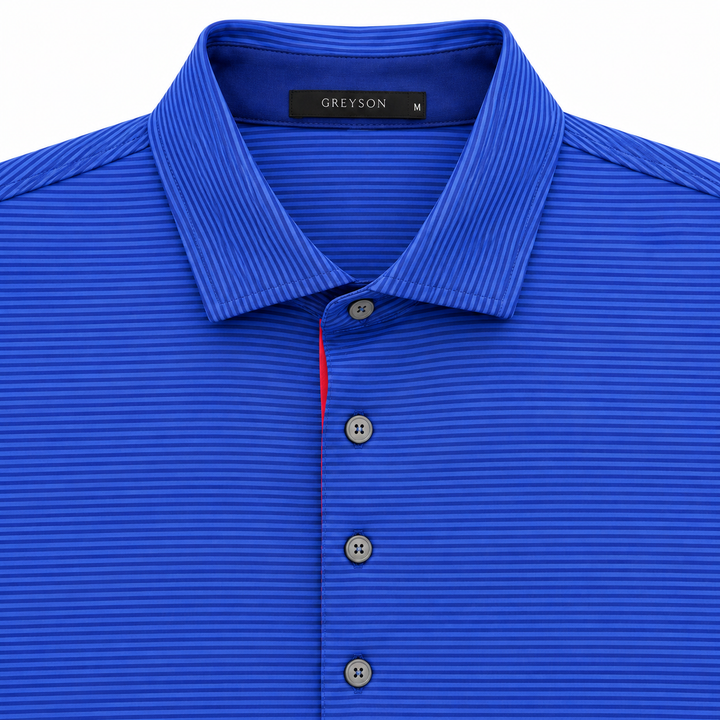 Greyson Men's SARANAC Stripe Polo - TWILIGHT DART