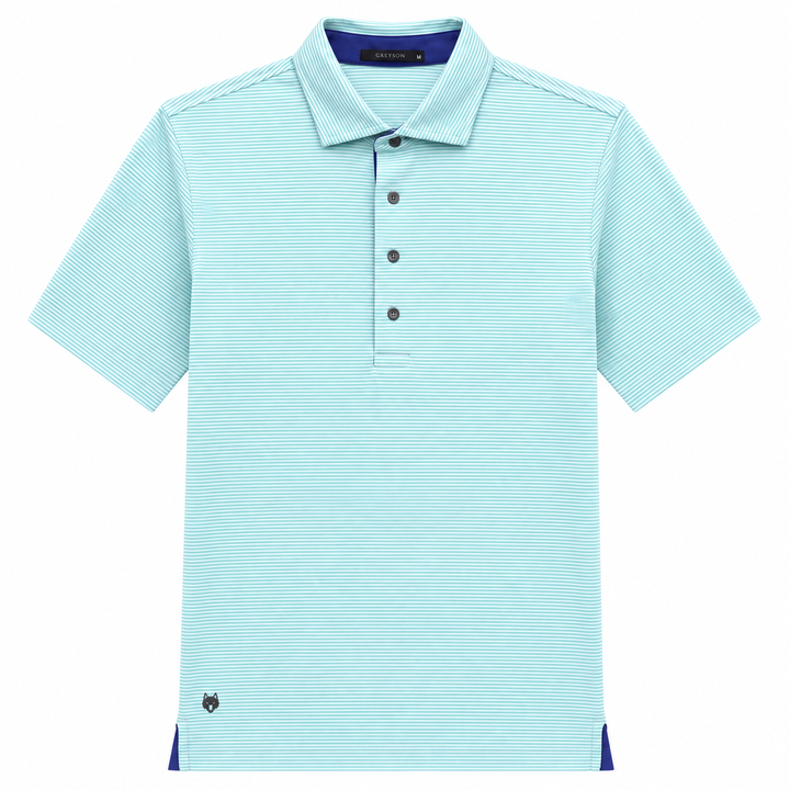Greyson Men's SARANAC Stripe Polo - ARCTIC JASPER