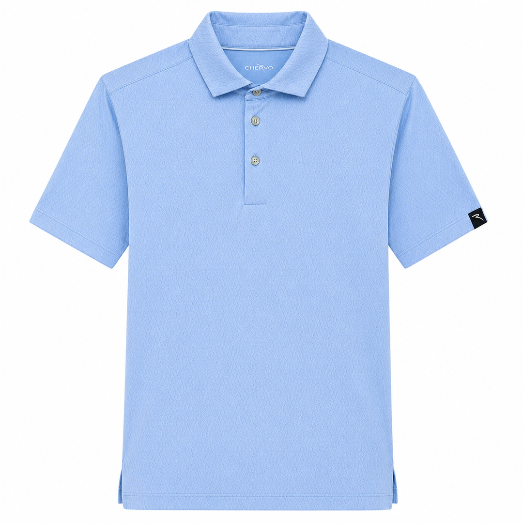 Chervo Men's ARTIGLIO Print Polo - SKY BLUE