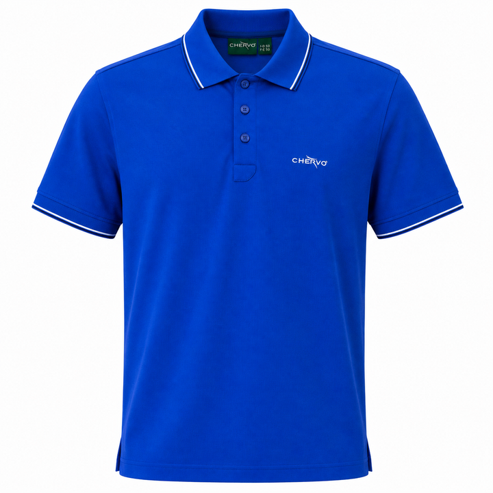 Chervo Men's AIRTON 2 Pique Polo - MONACO ROYAL BLUE