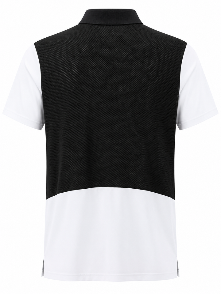 Chervo Men's AIDEN SPORT Polo - WHITE BLACK