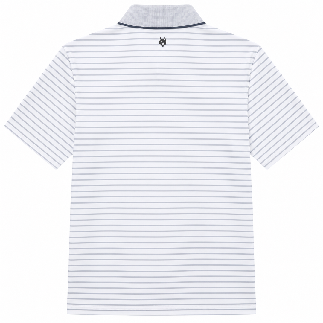 Greyson Men's CROW Stripe Polo - ARCTIC MIST