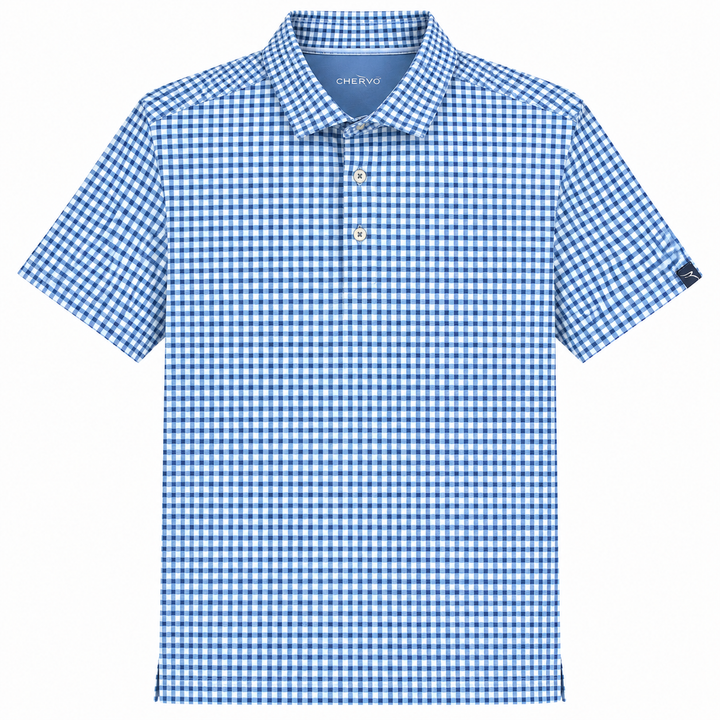 Chervo Men's ARTIGLIO Polo - WHITE BLUE