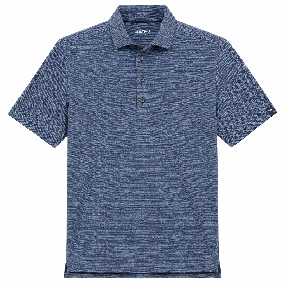 Chervo Men's ALVEIO Geometric Print  Polo - NAVY /BLUE