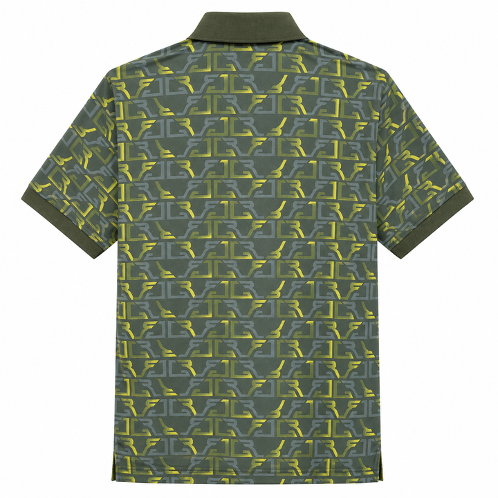 Chervo Men's ARSENAL Print  Polo - SICILIAN OLIVE