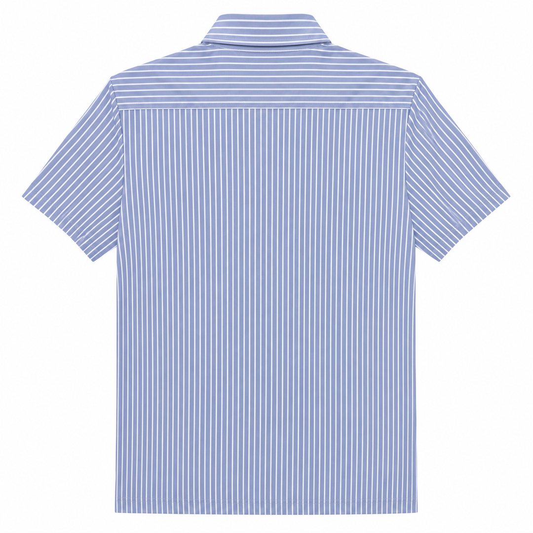 Chervo Men's AMOLLO Pique Stripe Polo - GREY / WHITE