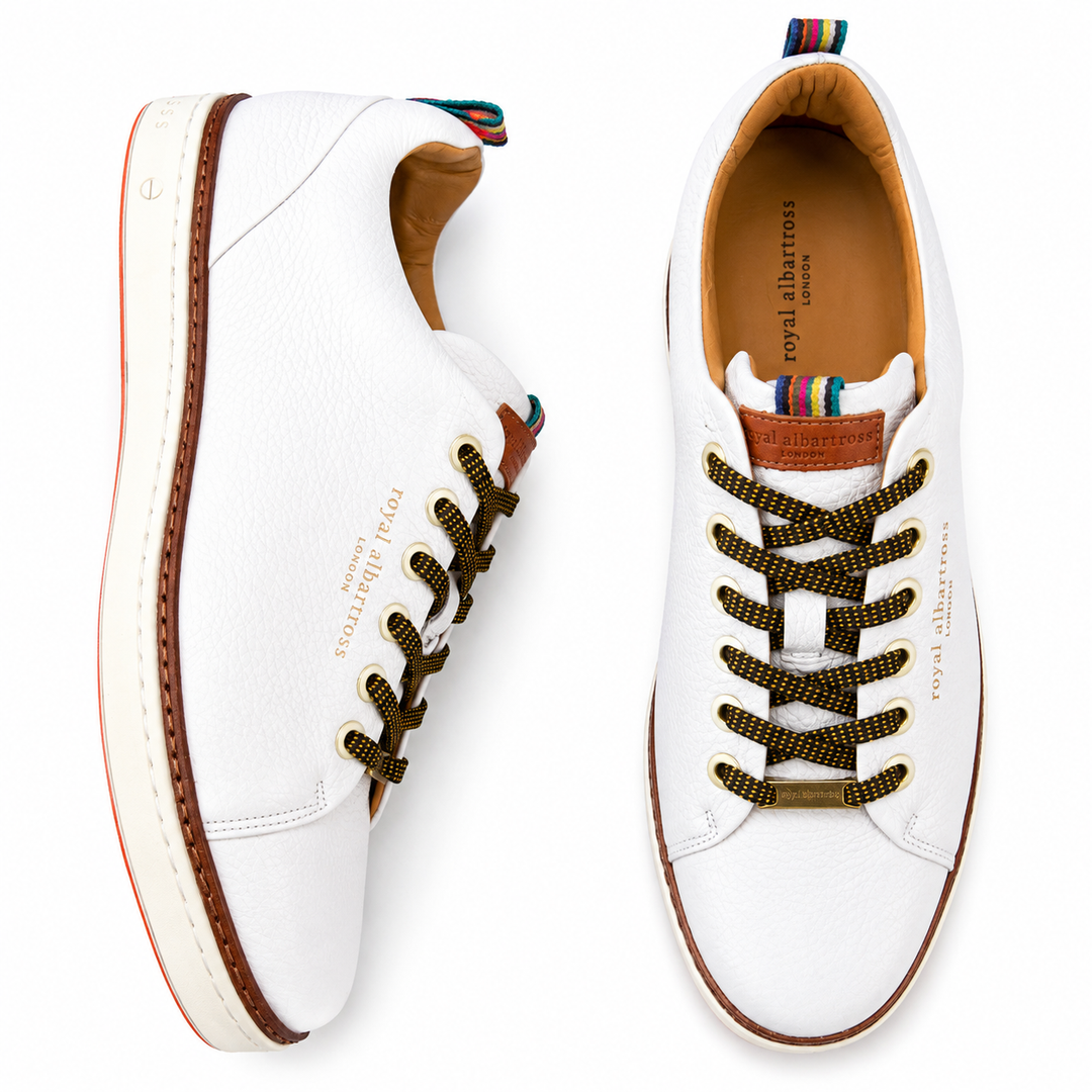 ROYAL ALBATROSS Men's Ltd Edition Pontiac Golf Shoe - WHITE