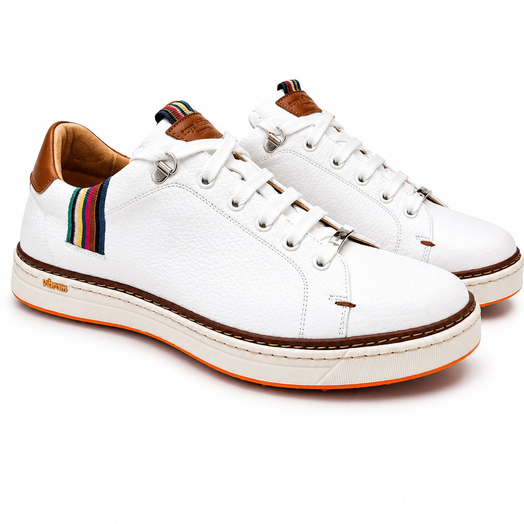 ROYAL ALBATROSS Men's SAXON Golf Shoe - WHITE