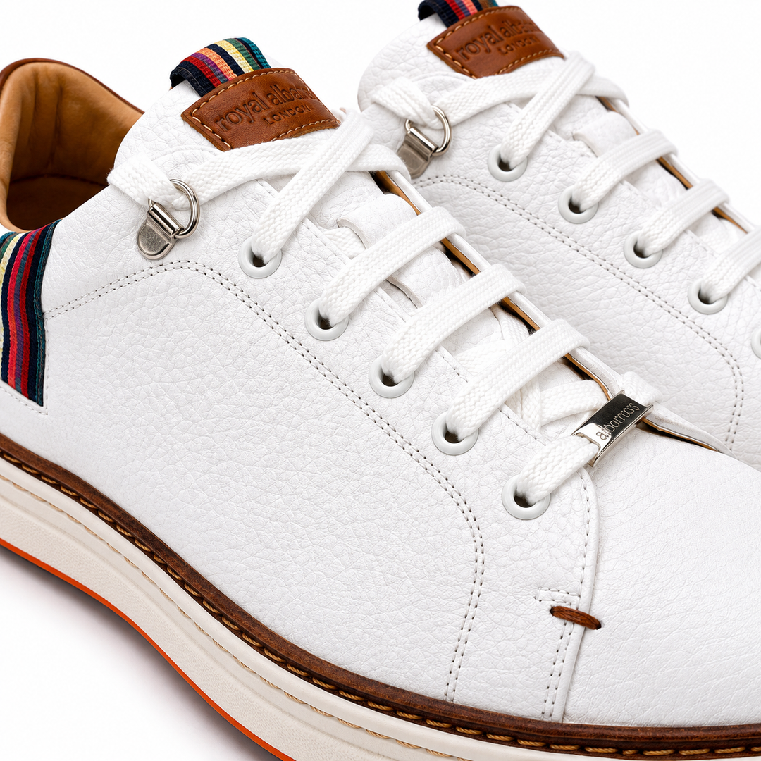ROYAL ALBATROSS Men's SAXON Golf Shoe - WHITE