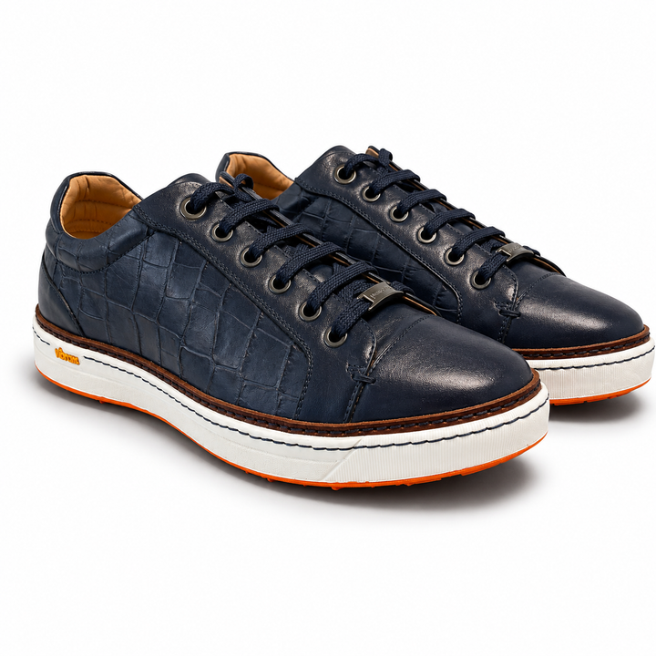 ROYAL ALBATROSS Men's CROCO Golf Shoe - NAVY