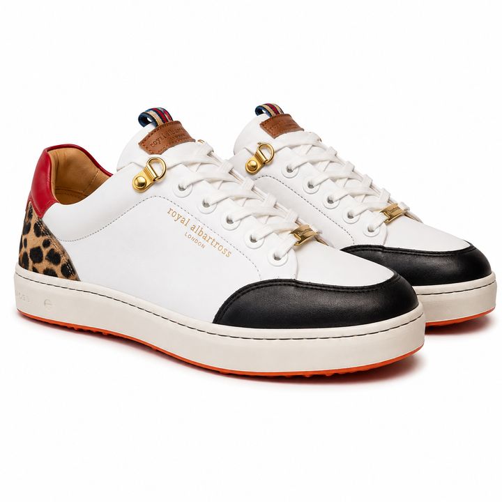 ROYAL ALBATROSS Women's THE FIELDFOX - WHITE/ BLACK / LEOPARD