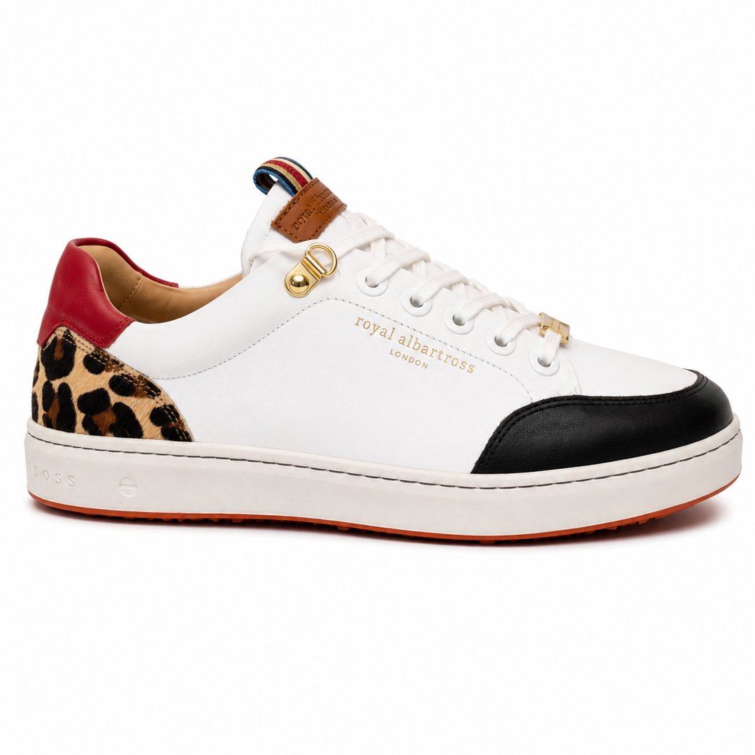 ROYAL ALBATROSS Women's THE FIELDFOX - WHITE/ BLACK / LEOPARD