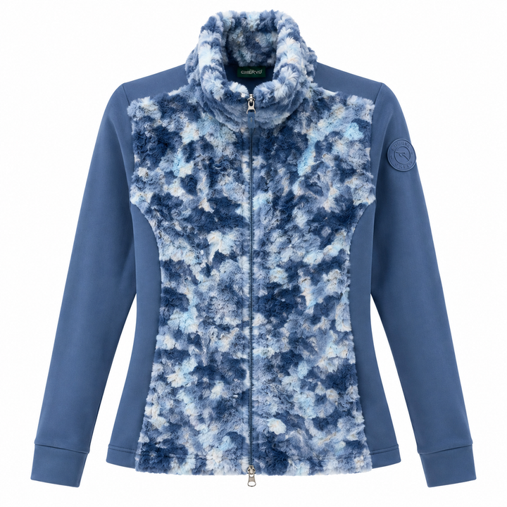 Chervò Women's  PIECE PRO-THERM® Faux Fur Golf Jacket - LIGHT BLUE