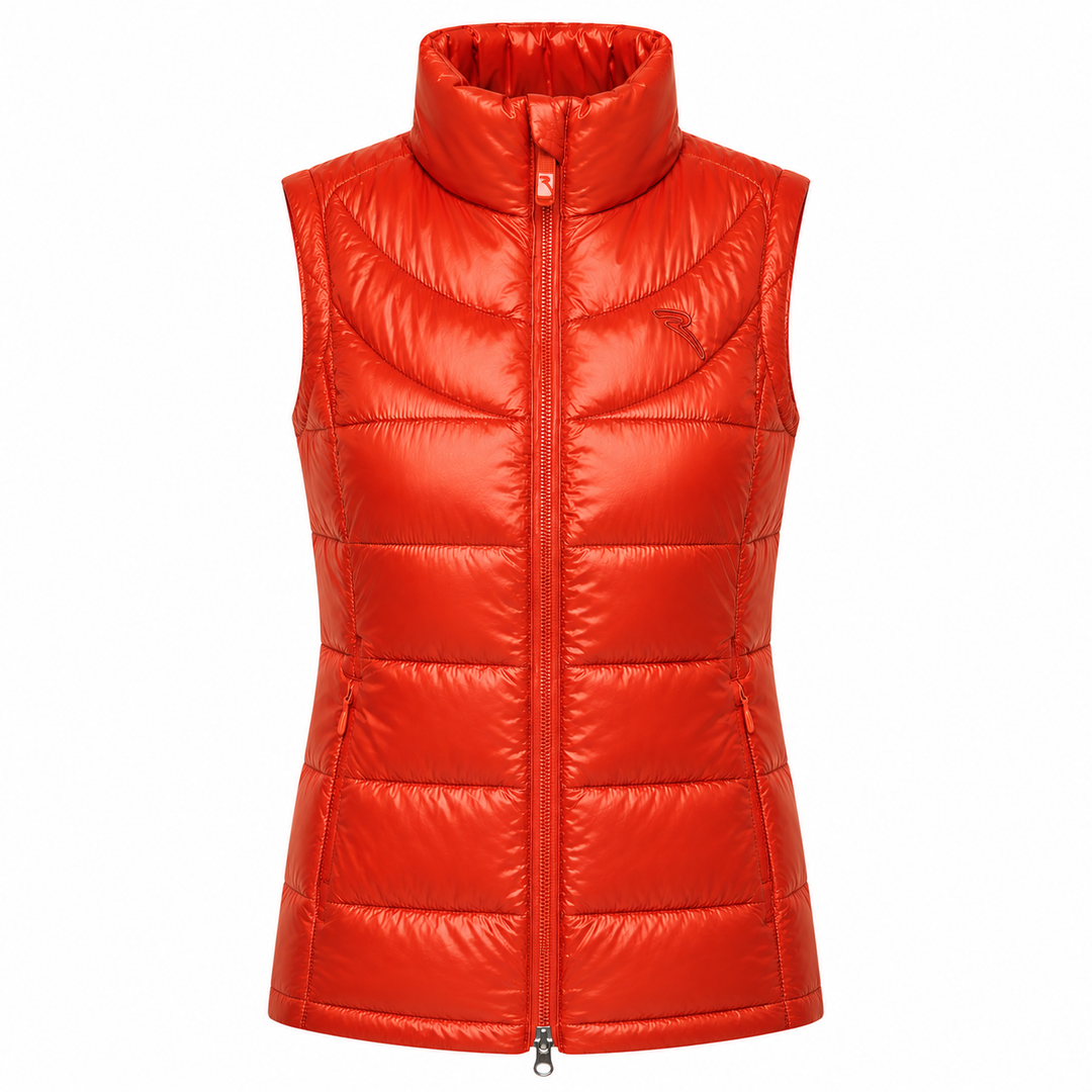 Chervò Women's ERNESTA PRO-THERM® Happy Goose® Down Insulated Golf Vest - RED