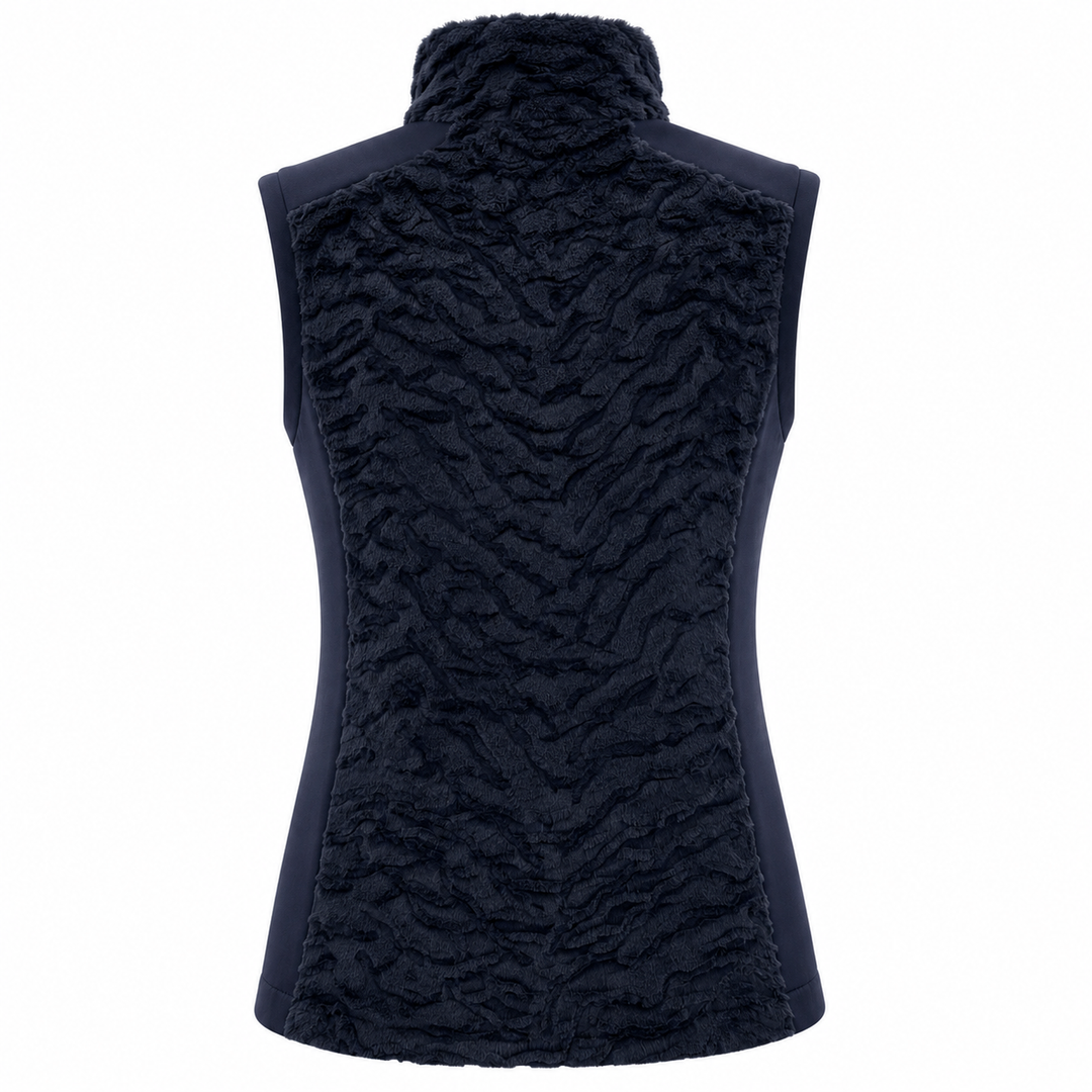 Chervò Women's  PRONOME PRO-THERM® Faux Fur Golf VEST - NAVY