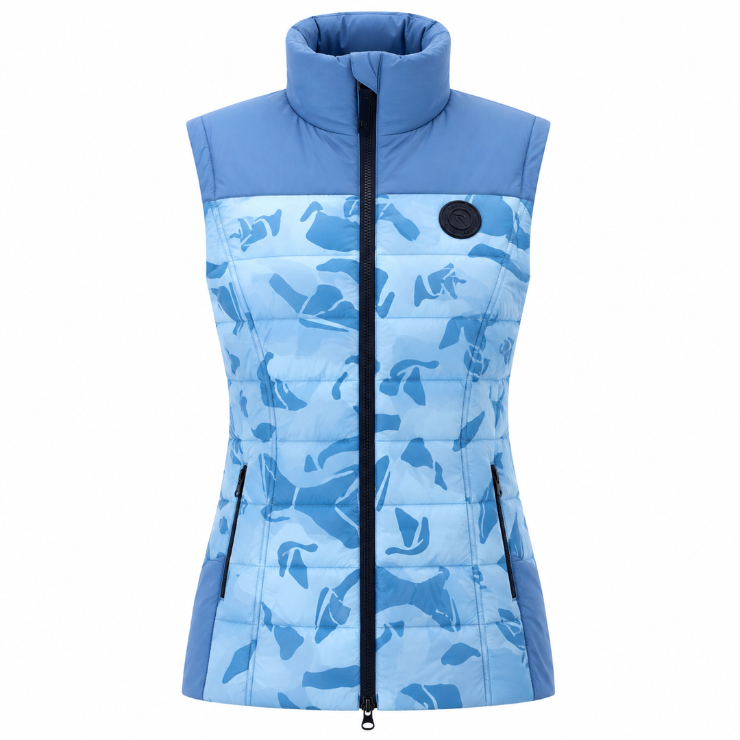 Chervò Women's  EVOLUTA PRO-THERM® DOWN Golf VEST - CAMO BLUE
