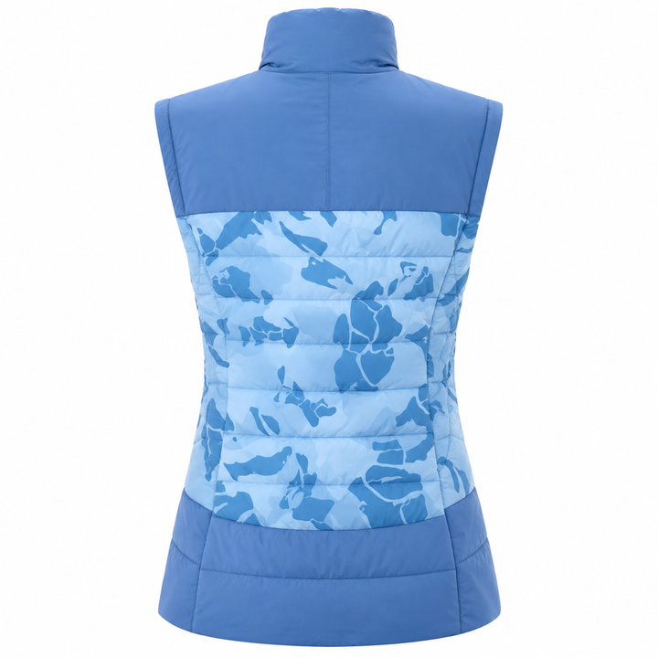 Chervò Women's  EVOLUTA PRO-THERM® DOWN Golf VEST - CAMO BLUE