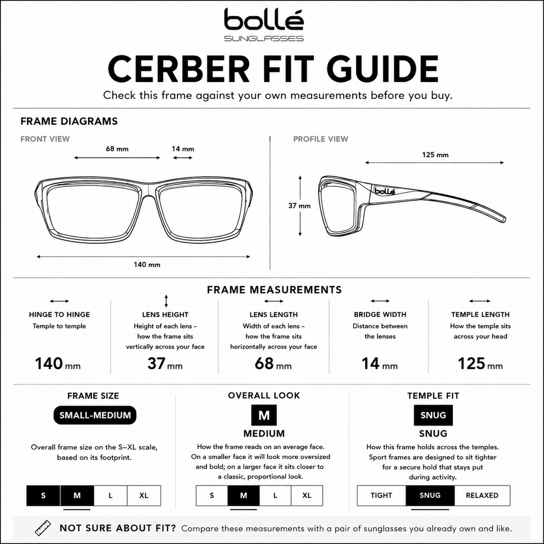 Bolle CERBER Sunglasses - BLACK SHINY