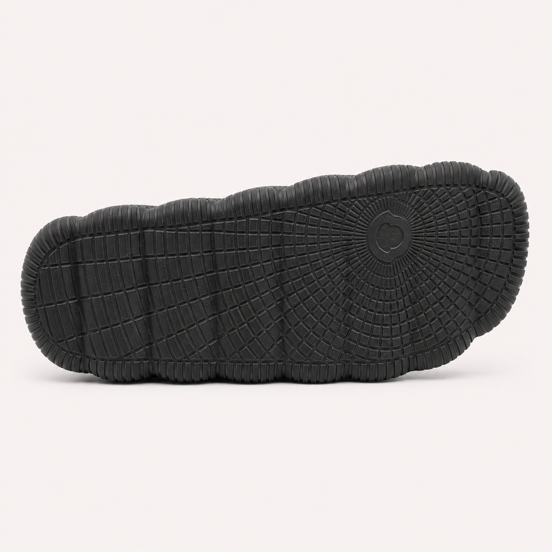 Moncler Men's Lilo Rubber Slides - BLACK