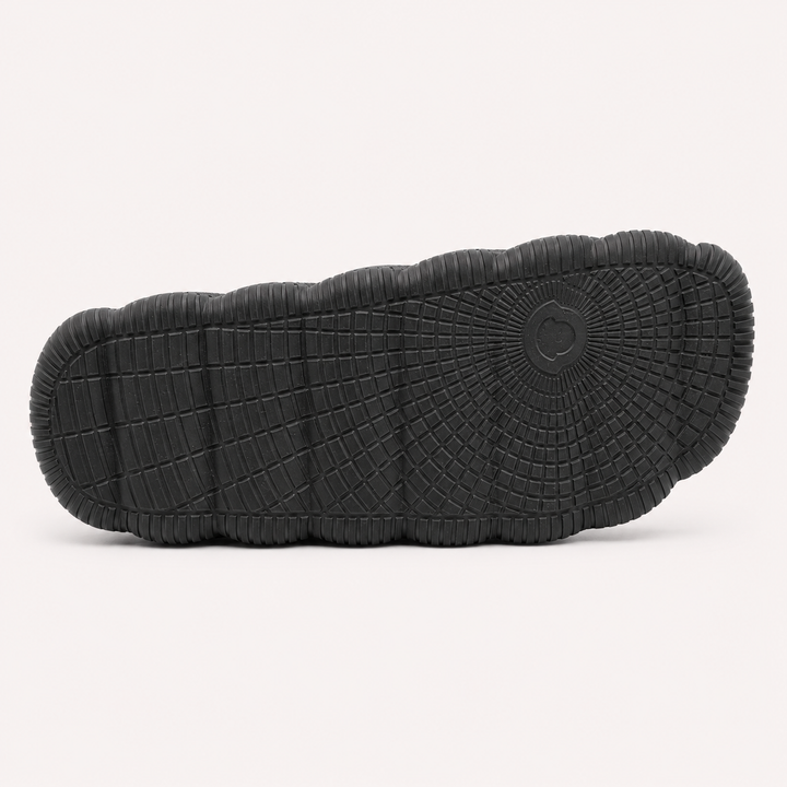 Moncler Men's Lilo Rubber Slides - BLACK