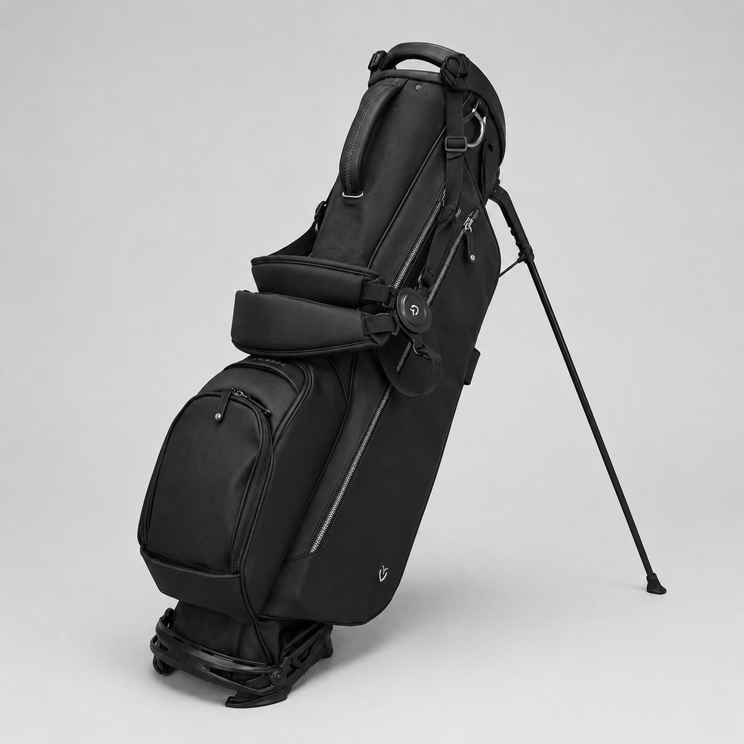 VESSEL MEN'S CROSSHATCH LITE LUX STAND BAG - BLACK