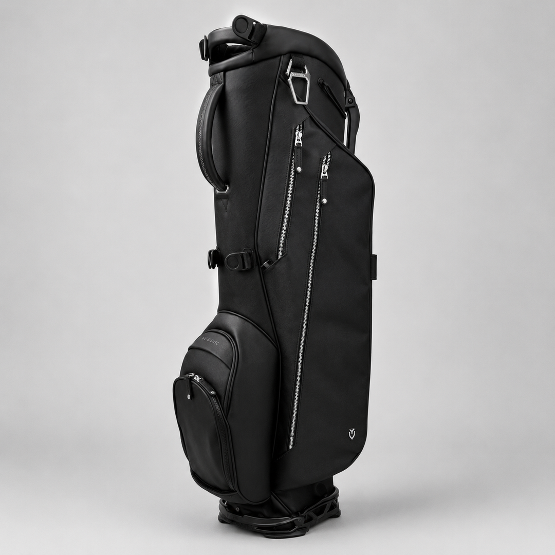 VESSEL MEN'S CROSSHATCH LITE LUX STAND BAG - BLACK