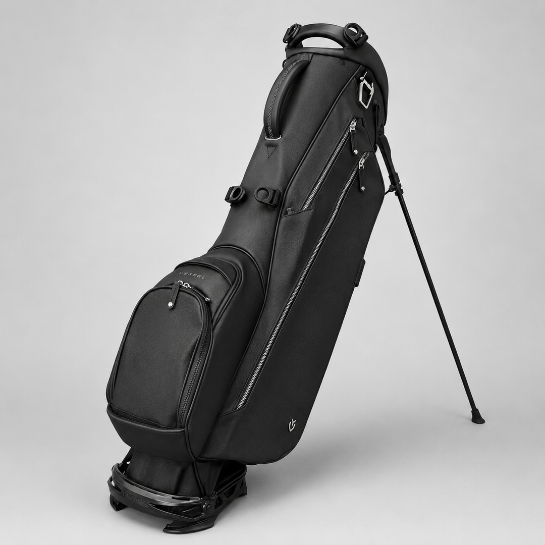 VESSEL MEN'S CROSSHATCH LITE LUX STAND BAG - BLACK