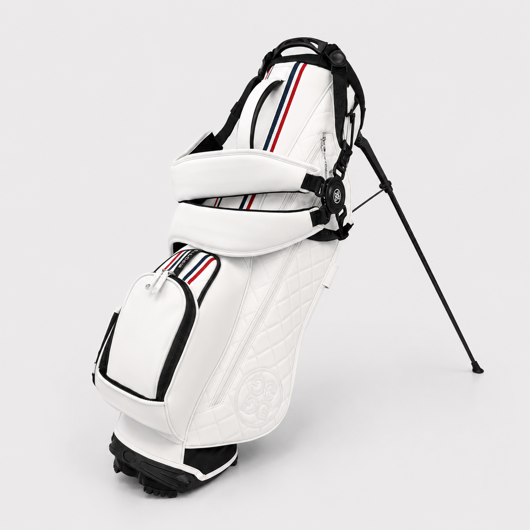 VESSEL G/FORE LTD EDITION DAYTONA QUILTED STAND GOLF BAG - SNOW