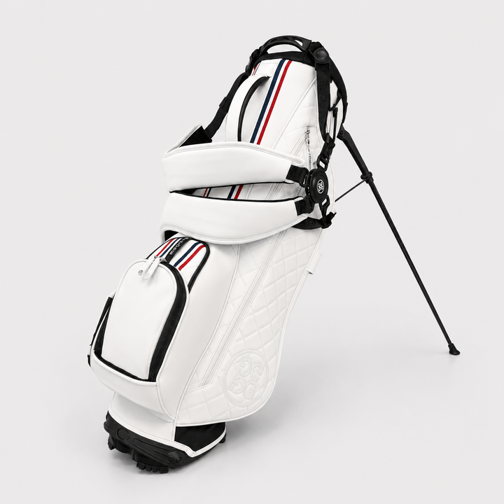 VESSEL G/FORE LTD EDITION DAYTONA QUILTED STAND GOLF BAG - SNOW