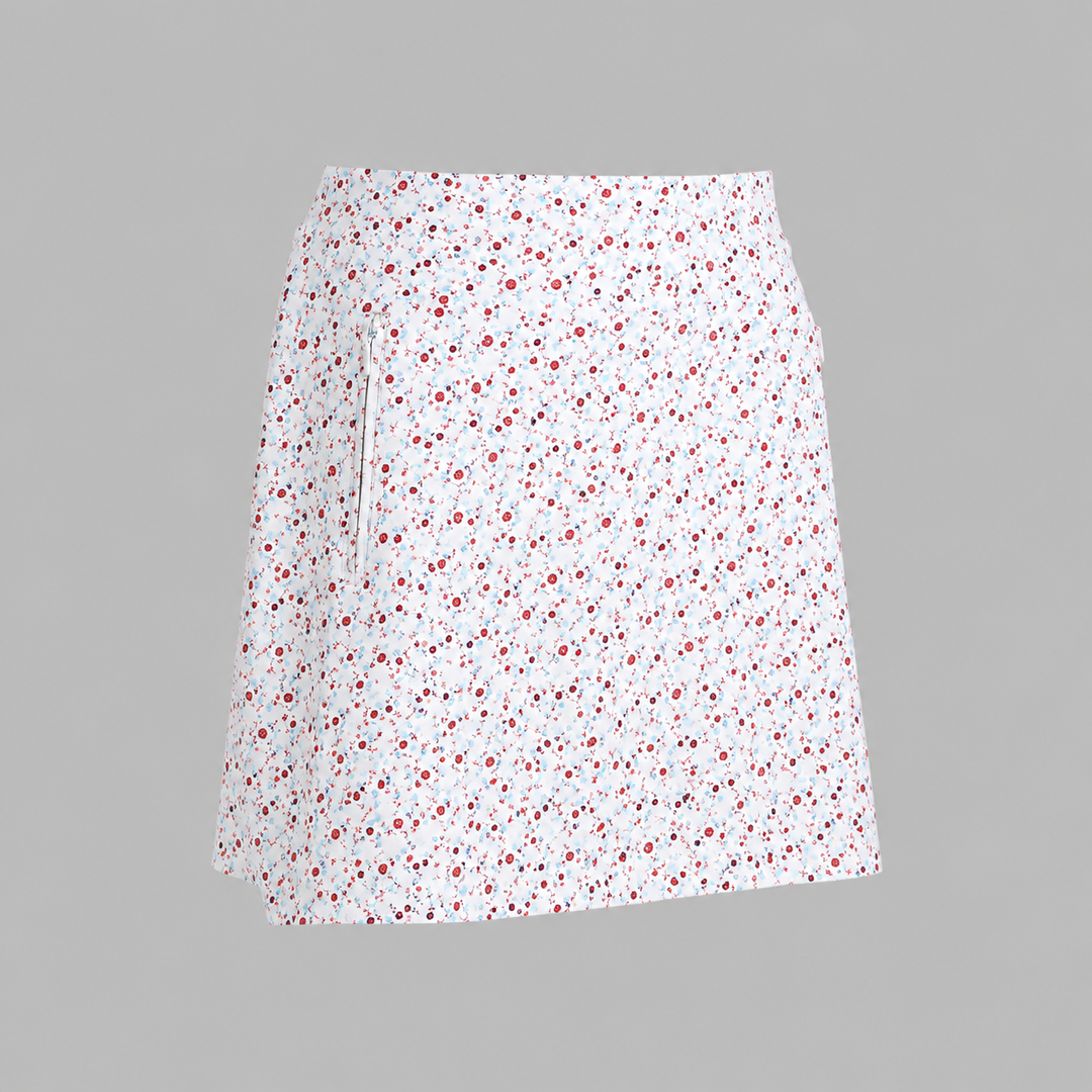 G/FORE WOMENS LTD EDITION AYE POPPY SILKY TECH NYLON SKORT - LAVA