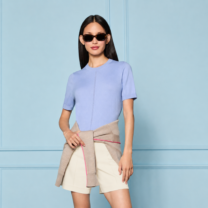 G/FORE WOMEN'S LTD RELEASE LINEN LONGLINE VACATION SHORT - CHALK WHITE