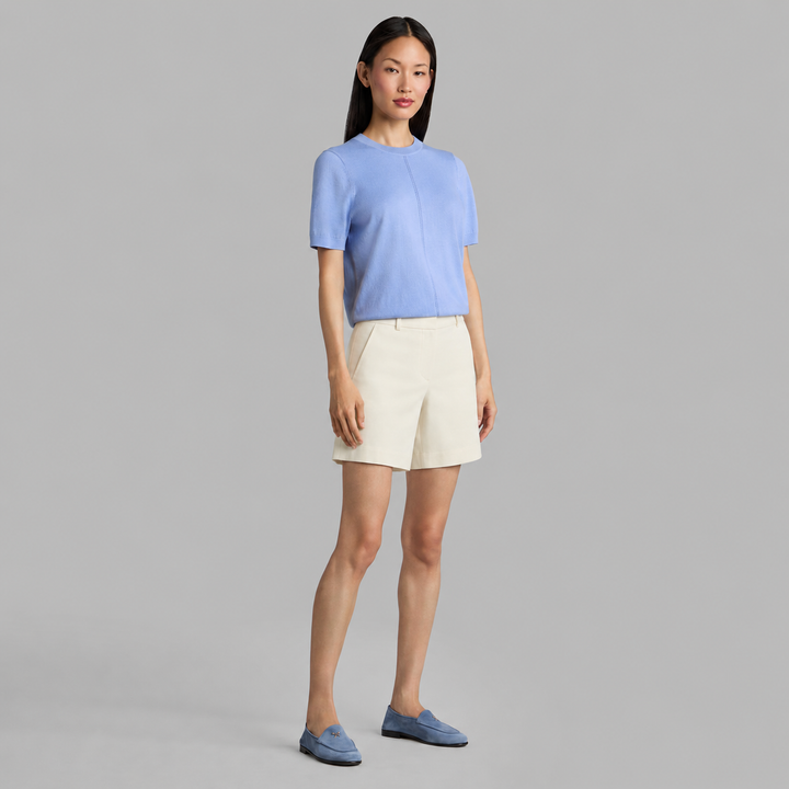 G/FORE WOMEN'S LTD RELEASE LINEN LONGLINE VACATION SHORT - CHALK WHITE