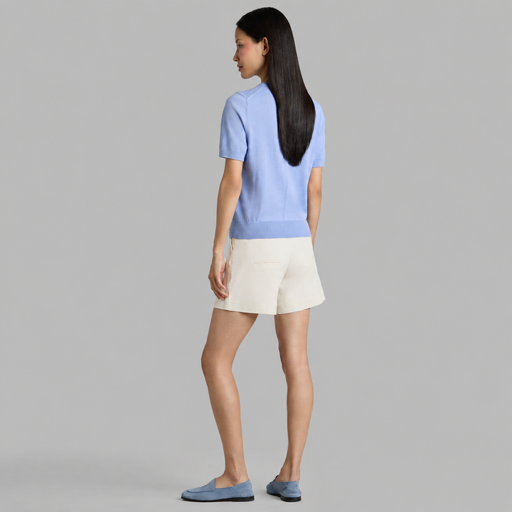G/FORE WOMEN'S LTD RELEASE LINEN LONGLINE VACATION SHORT - CHALK WHITE