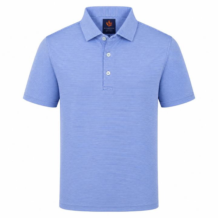 Donald Ross Mens Sport Fit LEO Polo - PERIWINKLE / POOL