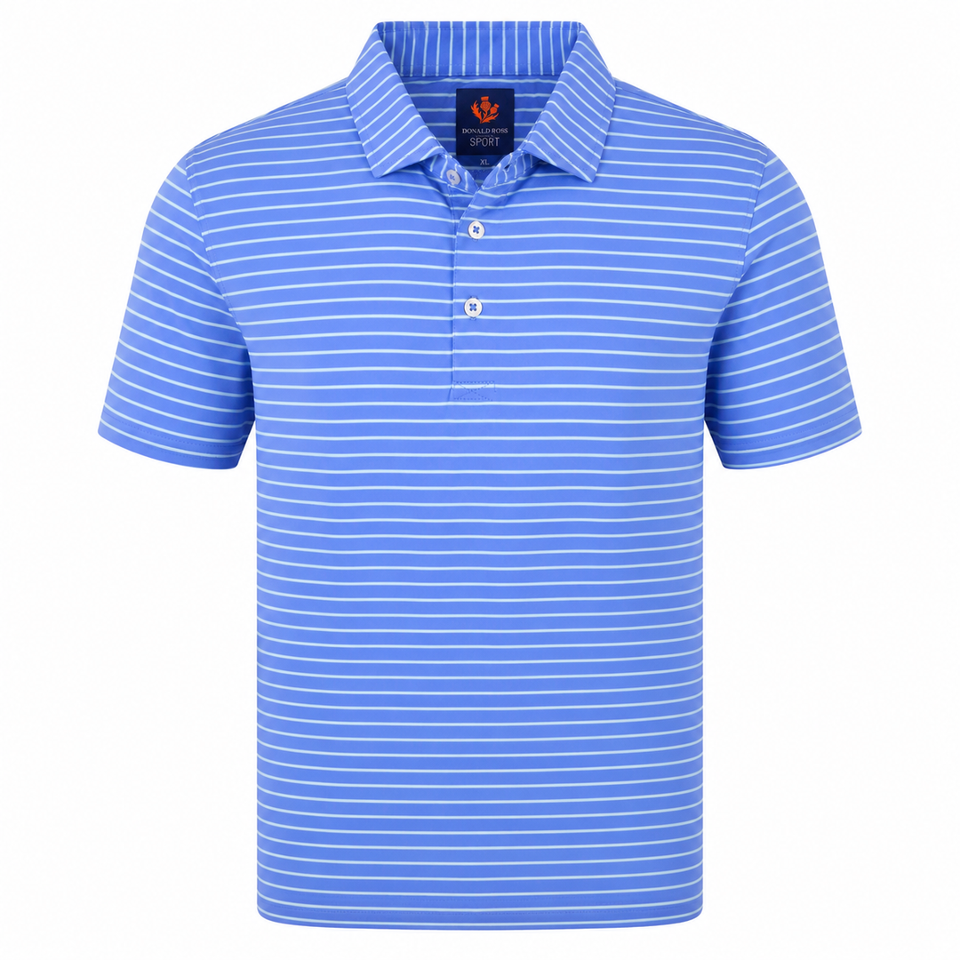 Donald Ross Mens Sport Fit RUBEN Polo - ULTRAMARINE SEAGLASS