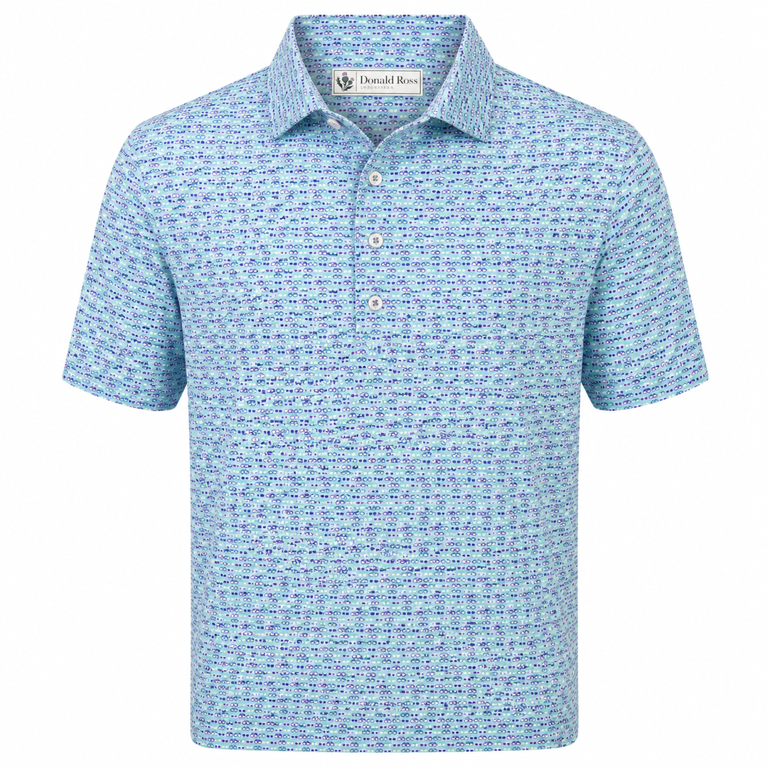 Donald Ross Mens Classic Fit JUNO Polo - NEPTUNE MULTI