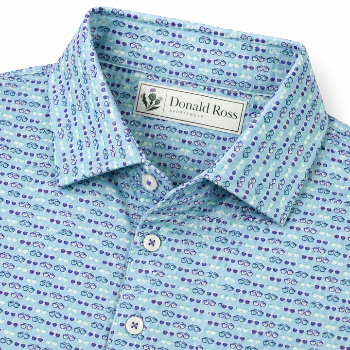Donald Ross Mens Classic Fit JUNO Polo - NEPTUNE MULTI