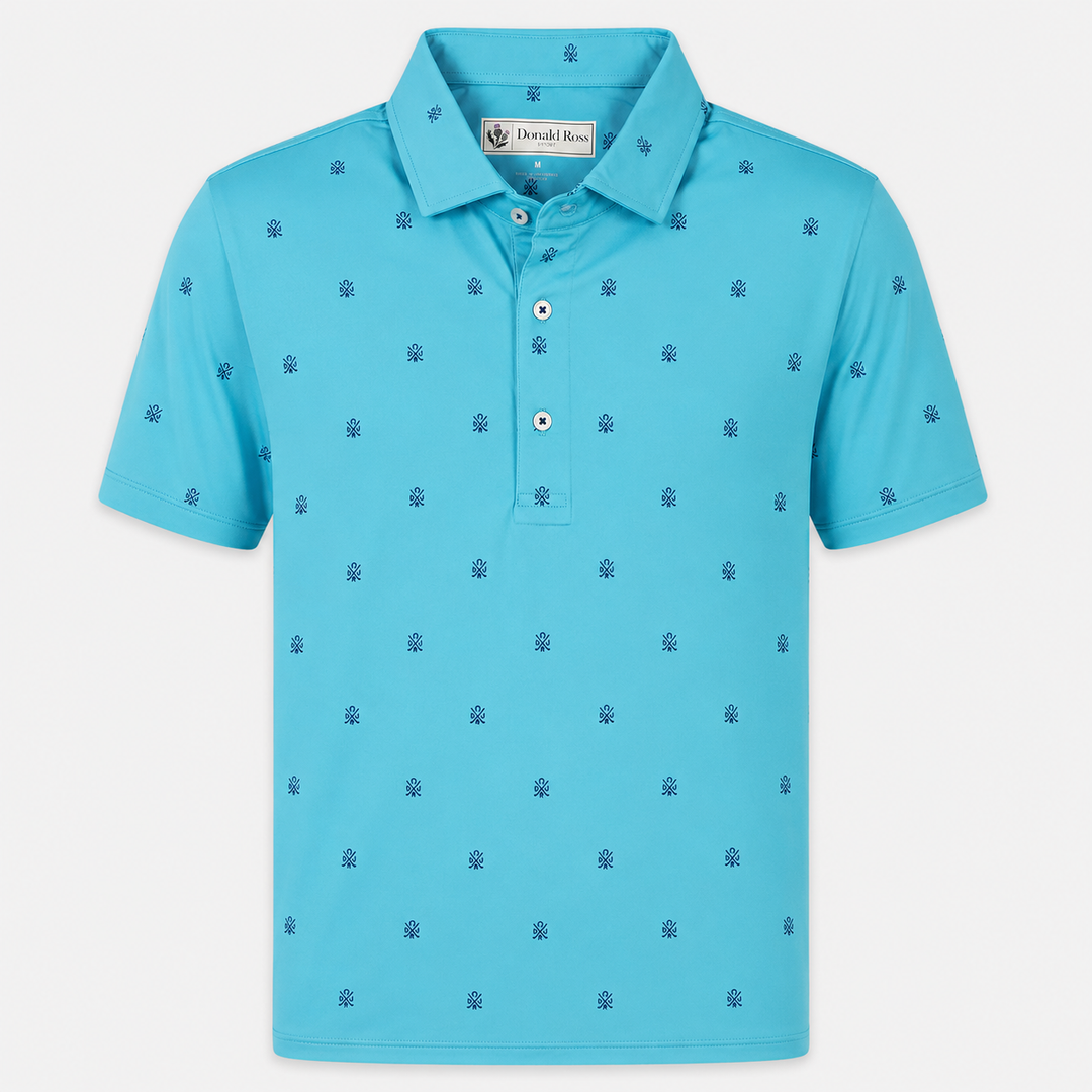 Donald Ross Mens Classic Fit CANTON Polo - CAPRI / NAVY