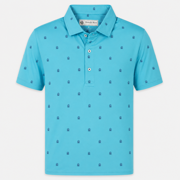 Donald Ross Mens Classic Fit CANTON Polo - CAPRI / NAVY